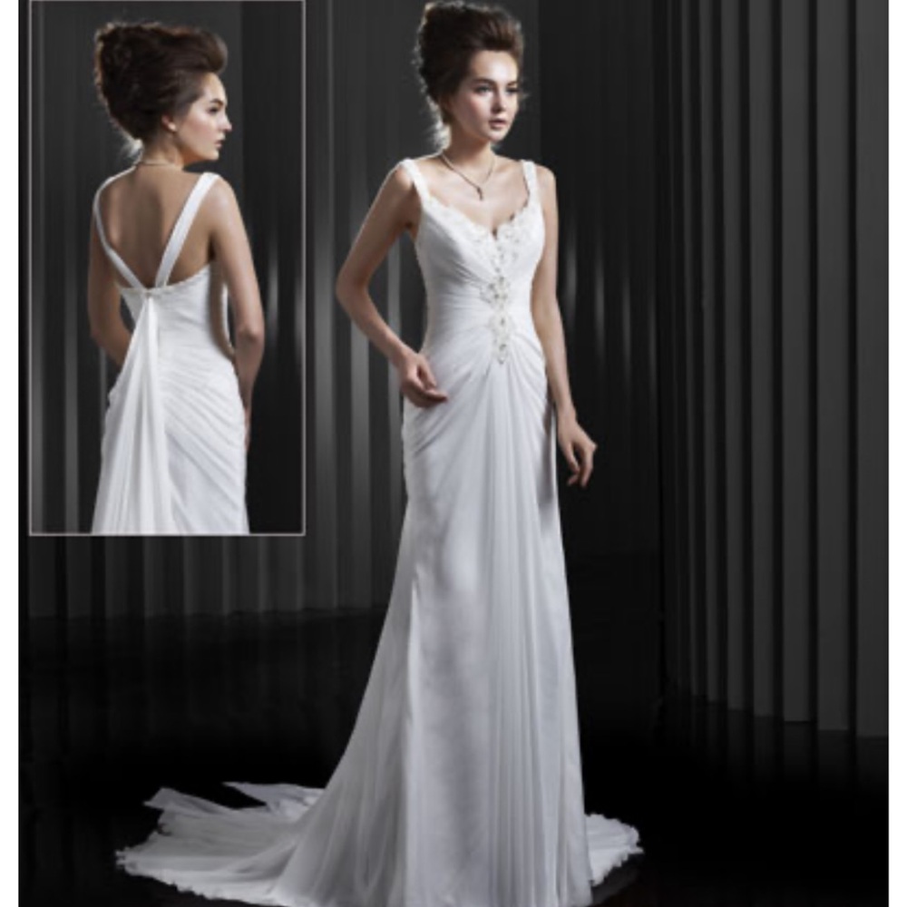 Sophisticated White Bridal Gown